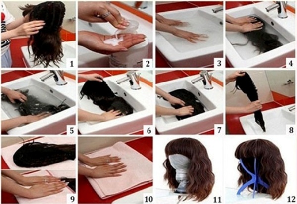 Hướng dẫn cách vệ sinh tóc giả đơn giản tại nhà