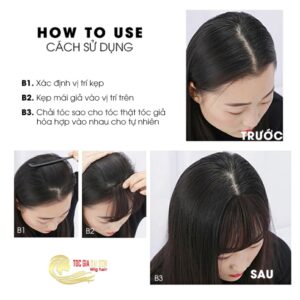 Mái Ngố Mái Mưa Giả (Tóc Thưa 1 Kẹp) - Ảnh 3