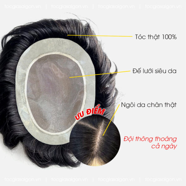 Tóc giả nam che hói