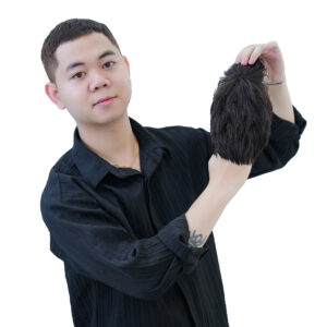 tóc giả nam kiểu layer ngố