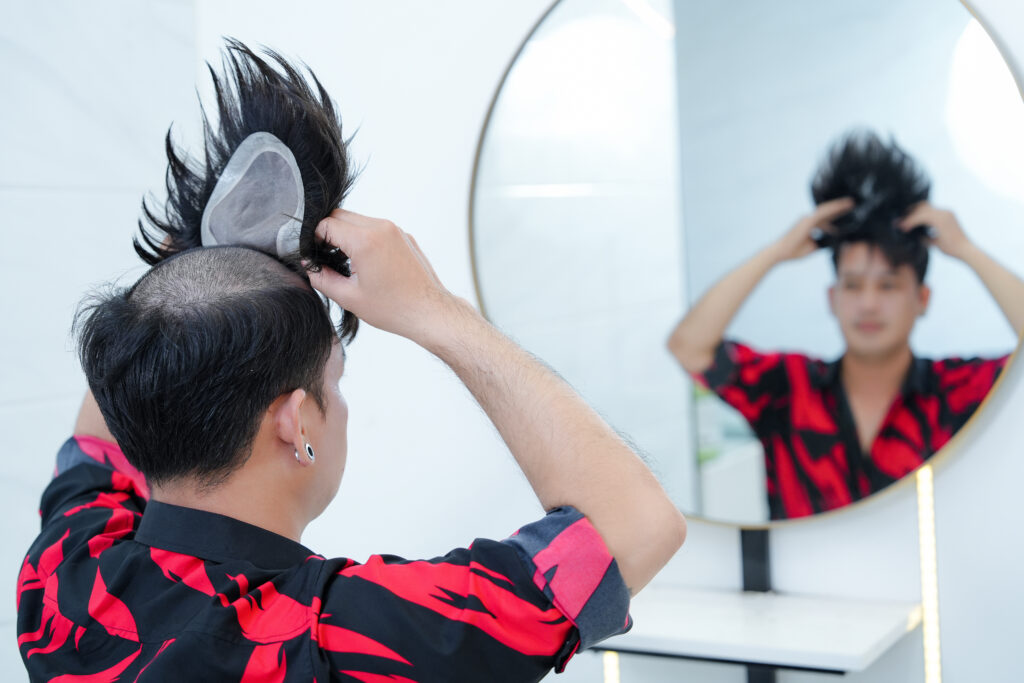 tóc giả nam sidepart - tóc giả sài gòn
