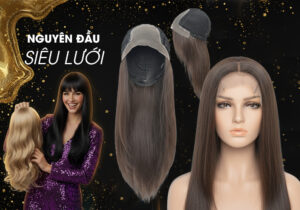tóc giả nguyên đầu da lưới