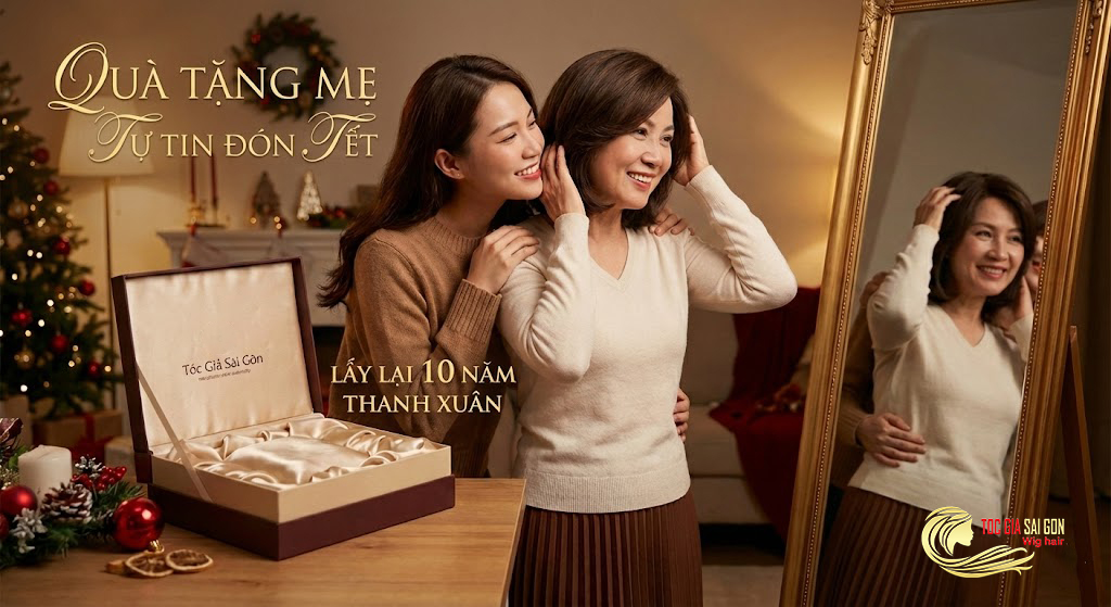 Tóc giả trung niên cao cấp