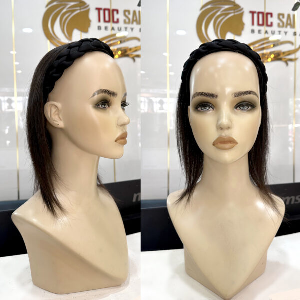 bang-do-toc-gia-toc-that-tgsg Ma-nơ-canh đội băng đô tóc giả làm từ 100% tóc thật tự nhiên của Tóc Giả Sài Gòn.