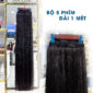 Khám phá độ dày mượt ấn tượng của bộ 5 phím tóc giả làm từ 100% tóc thật dài 1m tại Tóc Giả Sài Gòn