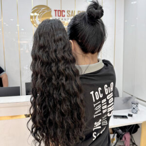 óc Cột Búi Xoăn Mì – Tóc Thật Tự Nhiên Trẻ Trung Cá Tính