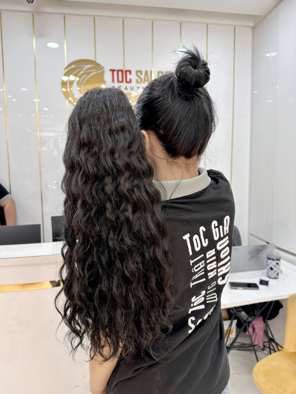 óc Cột Búi Xoăn Mì – Tóc Thật Tự Nhiên Trẻ Trung Cá Tính