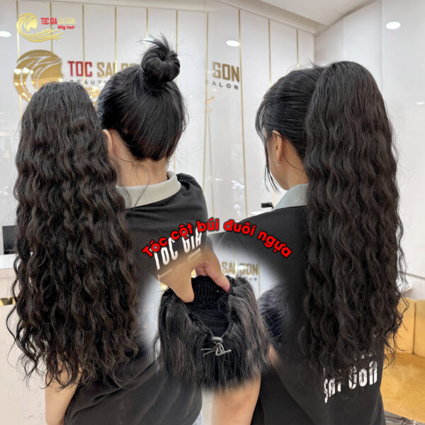 óc Cột Búi Xoăn Mì – Tóc Thật Tự Nhiên Trẻ Trung Cá Tính