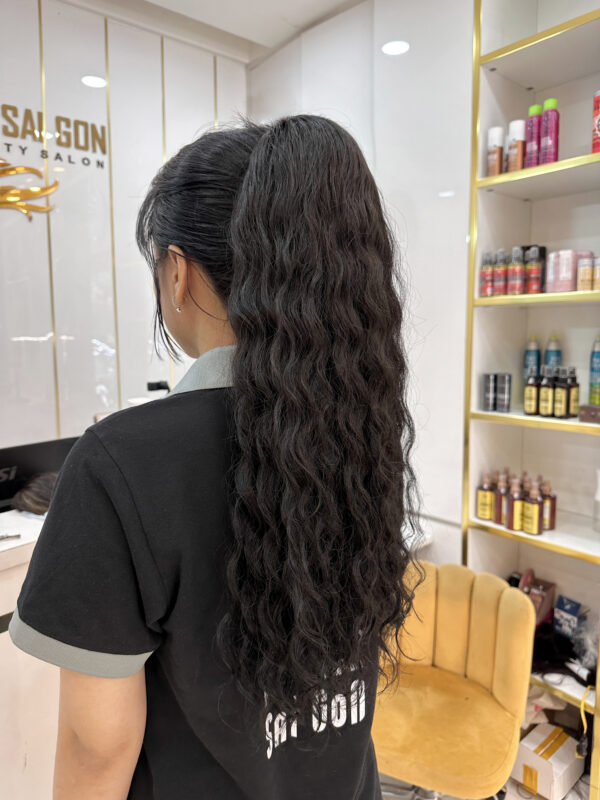 óc Cột Búi Xoăn Mì – Tóc Thật Tự Nhiên Trẻ Trung Cá Tính