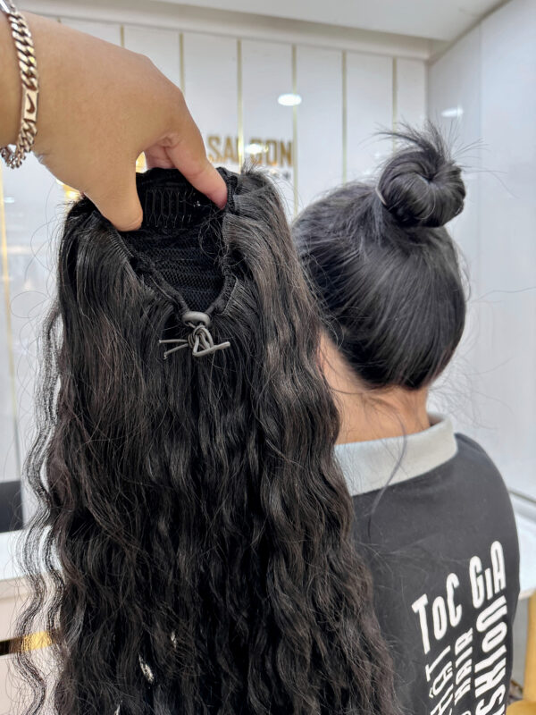 óc Cột Búi Xoăn Mì – Tóc Thật Tự Nhiên Trẻ Trung Cá Tính